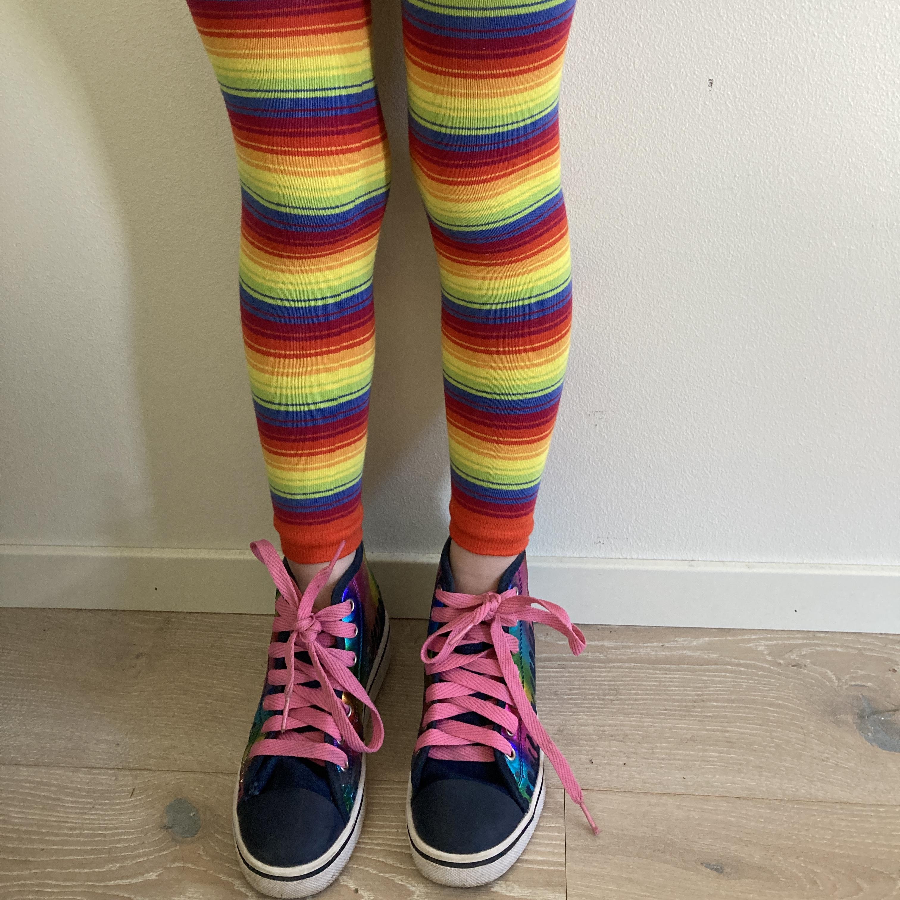 Striped outlet footless tights